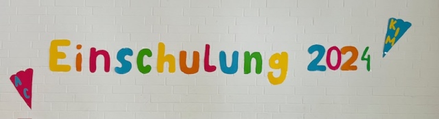 Schriftzug Einschulung
